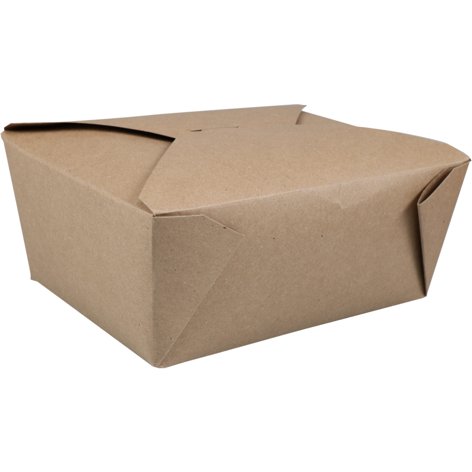 Fold-Pak Bak, Karton + PE, 2880ml, oosterse maaltijdbak, 222x164x89mm, bruin 1