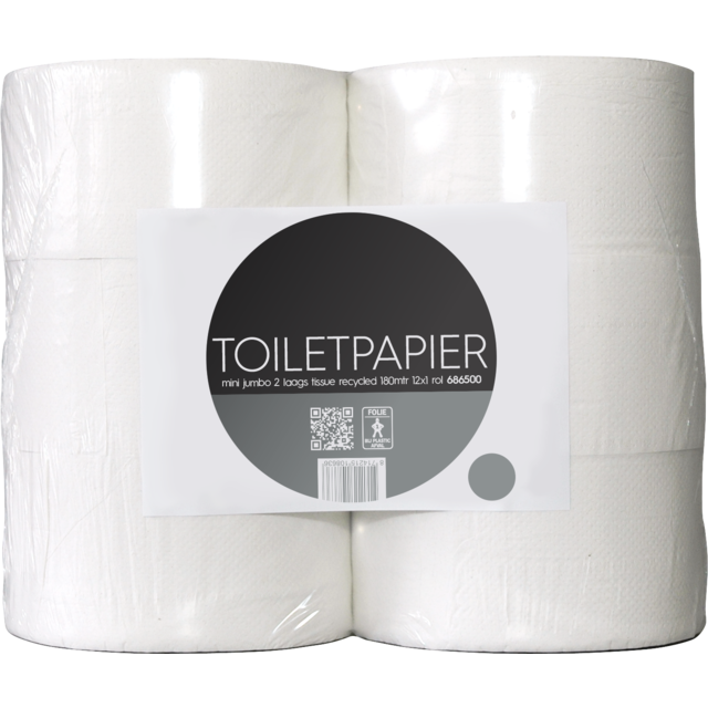 Qleaniq®, Toiletpapier, 2-laags, 180m, wit 1