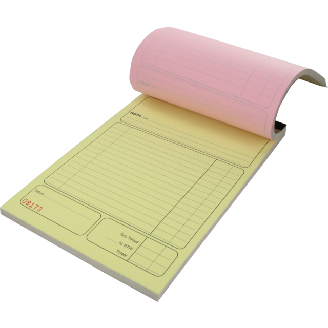Schrijfblok Notablok, papier, 3-voud kopiërend, 140x210mm,  1