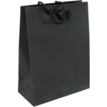 Tas, Art paper, luxueuze tas met koord, 22x 10x29cm, draagtas, zwart