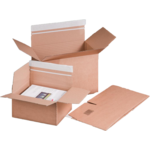 SendProof® Postpakketdoos, A5, karton, 229x164x50mm, bruin