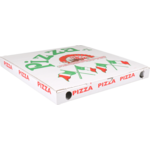 Pizzadoos, golfkarton, 29x29x3cm, vegetale, wit