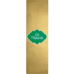 Etiket, Verzendetiket, papier, Eid Mubarak, 200x60mm, groen/goud/wit