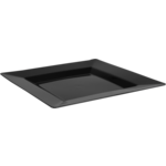 Depa® Bord, reusable, vierkant, 1-vaks, pS, 20.3x20.3cm, zwart