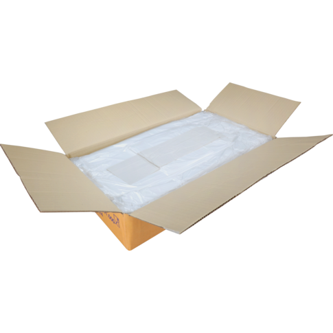 Alternative view of Top Quality Tas, HDPE, geblokt, 27x 6x48cm, hemddraagtas, wit