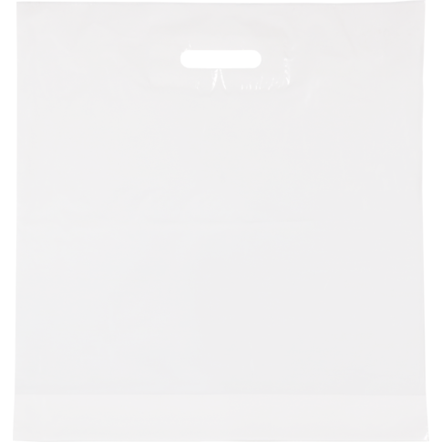 Alternative view of Tas, LDPE, dKT, 45x50cm, bodemvouw 10cm, draagtas, wit