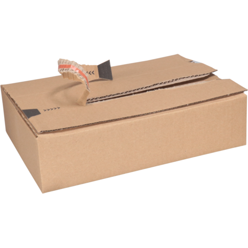 SendProof® Postpakketdoos, A5, golfkarton, 229x164x115mm, hoogte verstelbaar, zelfklevende strip, bruin - Afbeelding 5