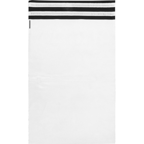 Zak, Verzendzak, Gerecycled LDPE, 36x54cm, 65my, wit