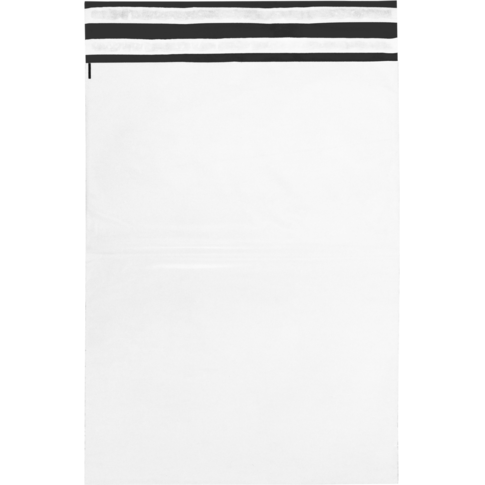 Zak, Verzendzak, Gerecycled LDPE, 40x56cm, 65my, wit