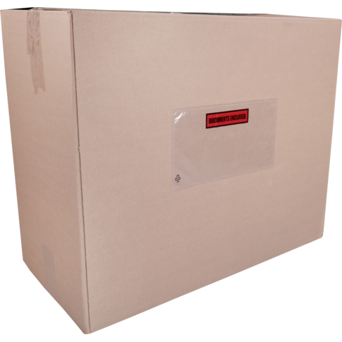 Alternative view of SendProof® Envelop, paklijstenvelop, documents enclosed, 225x122mm, DL, zelfklevend, lDPE, wit/transparant