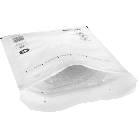 Envelop, luchtkussenenvelop, 265x180mm, D, papier + PE, wit - Afbeelding 3