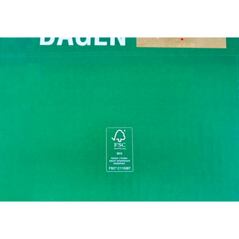 Kerstpakketdoos, Tegels, golfkarton, 35x32.5x17cm, Kerstmis, b, - Afbeelding 3