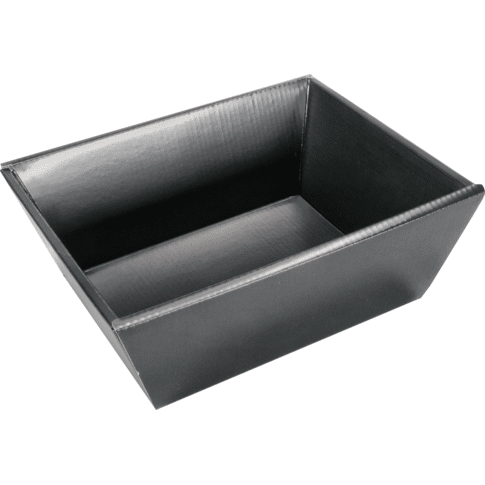 Geschenkmand golfkarton zwart 26x21x10cm - Afbeelding 2