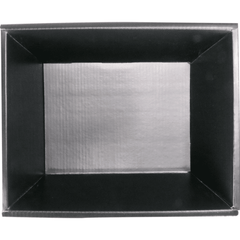 Geschenkmand golfkarton zwart 26x21x10cm - Afbeelding 3