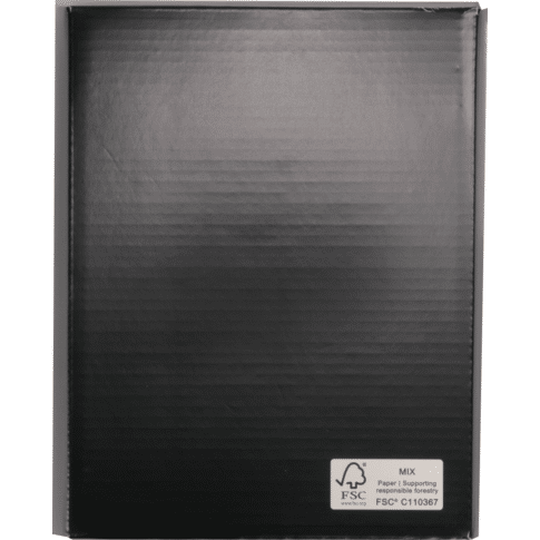 Geschenkmand golfkarton zwart 26x21x10cm - Afbeelding 4
